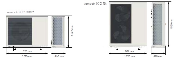 Luftwärmepumpe VampAir ECO Masse Luftwärmepumpe VampAir ECO Masse