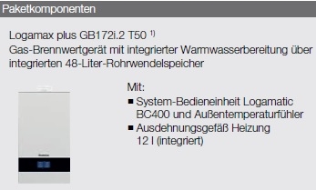 Buderus-Heizungspaket Logaplus W26