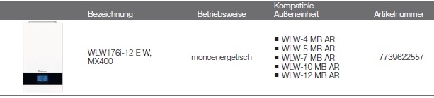Buderus Luft/Wasser Wrmepumpe Logatherm WLW176i E