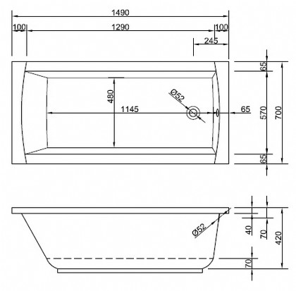 Modell Aquaria 150/70