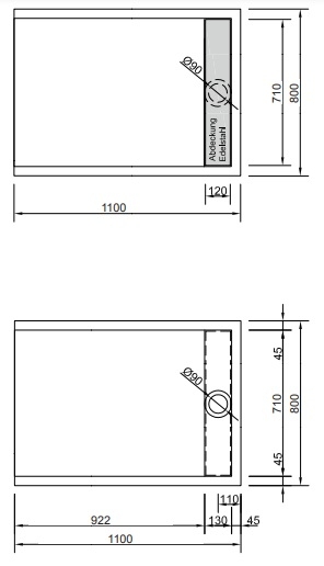 Duschwanne Easytray