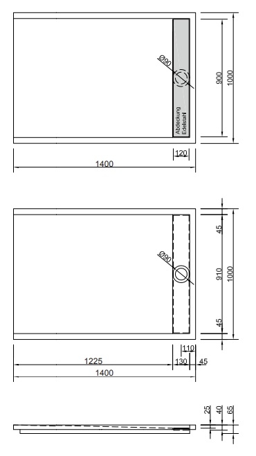 Duschwanne Easytray