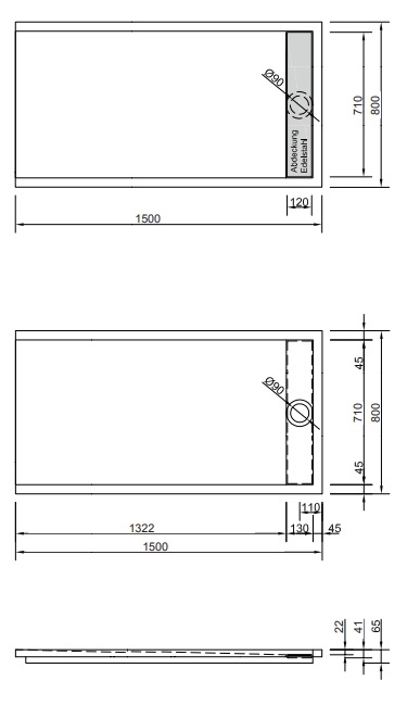 Duschwanne Easytray