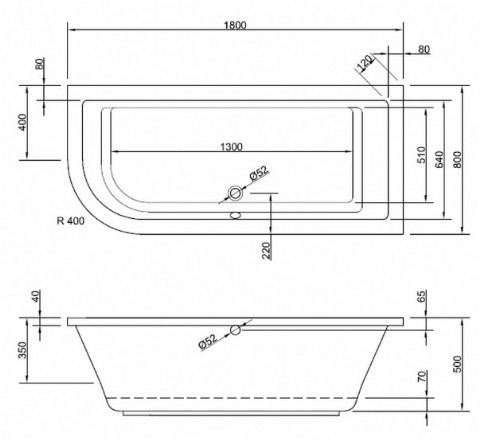 Badewanne Modell Lupor VR