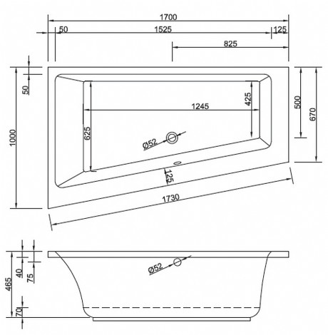 Badewanne Modell Malibu Top