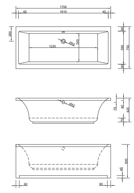 Badewanne Modell Malibu Eco