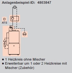 Heizkreis ohne Mischer