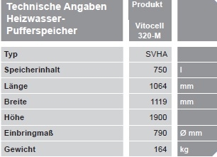 Pufferspeicher Vitocell 320-M 